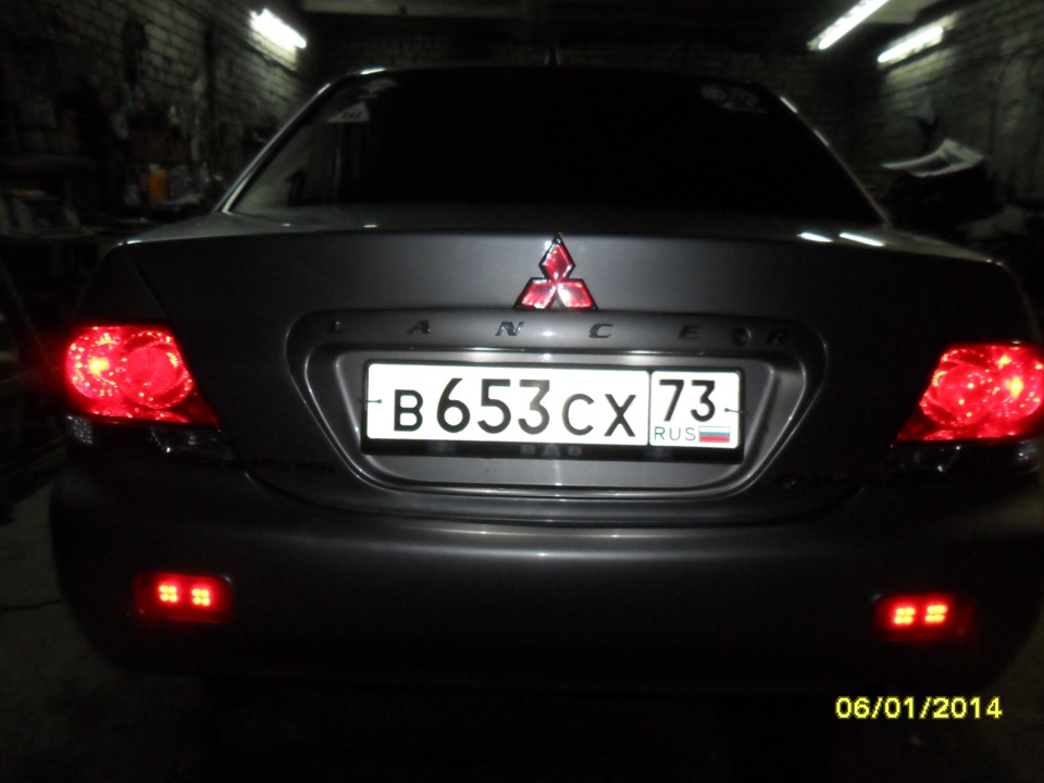 Задние туманки 1 часть — Mitsubishi Lancer IX, 1,5 л, 2007 года ...
