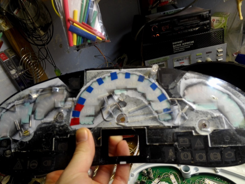 LED подсветка приборной панели — Lada Калина хэтчбек, 1,4 л, 2010 года ...