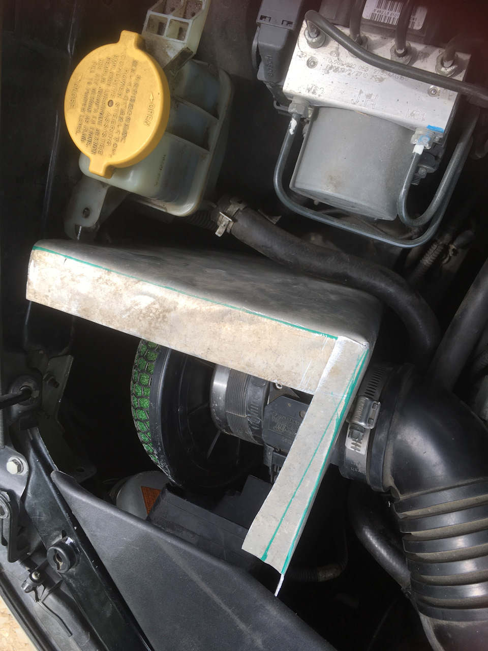 Короб для нулевика и подвод воздуха. — Subaru Legacy (BL/BP), 2 л, 2008 ...