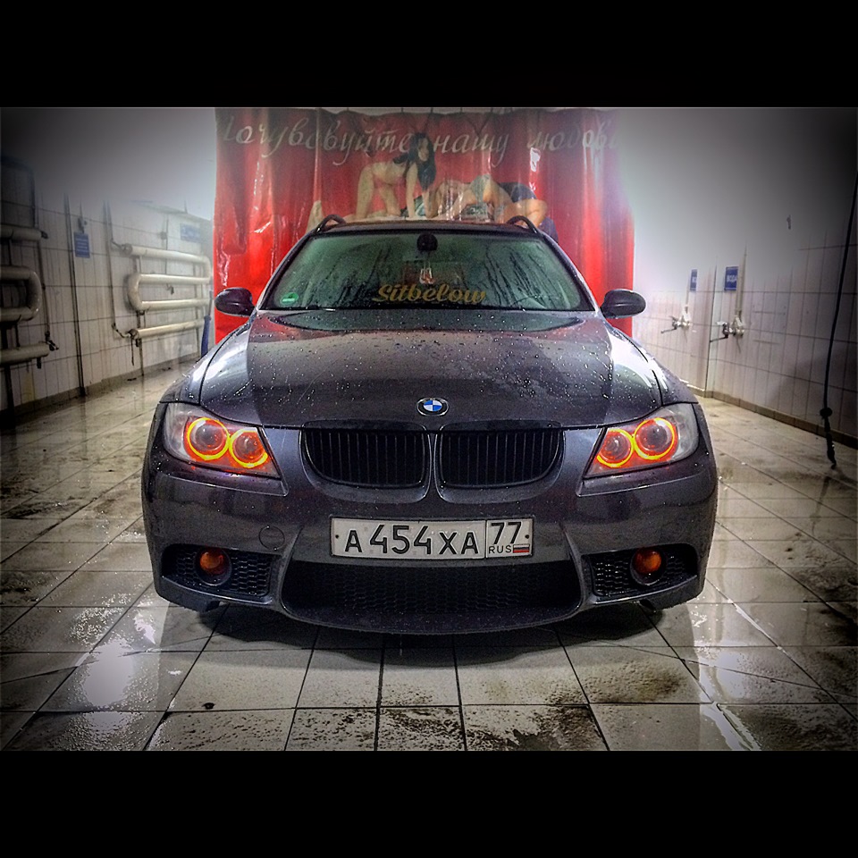 27. Установка переднего бампера Млук — BMW 3 series Touring (E91), 2 л,  2007 года | стайлинг | DRIVE2