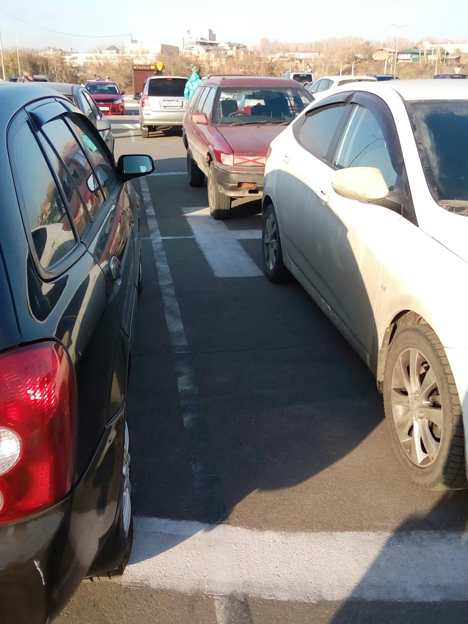 Парковка для гелика. — Toyota Sprinter Carib (95), 1,8 л, 1989 года ...