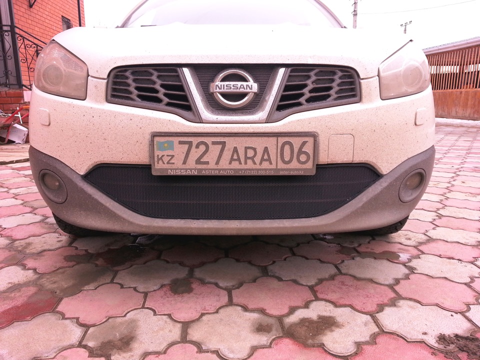 Защитная решетка радиатора — Nissan Qashqai (1G), 1,6 л, 2013 года ...