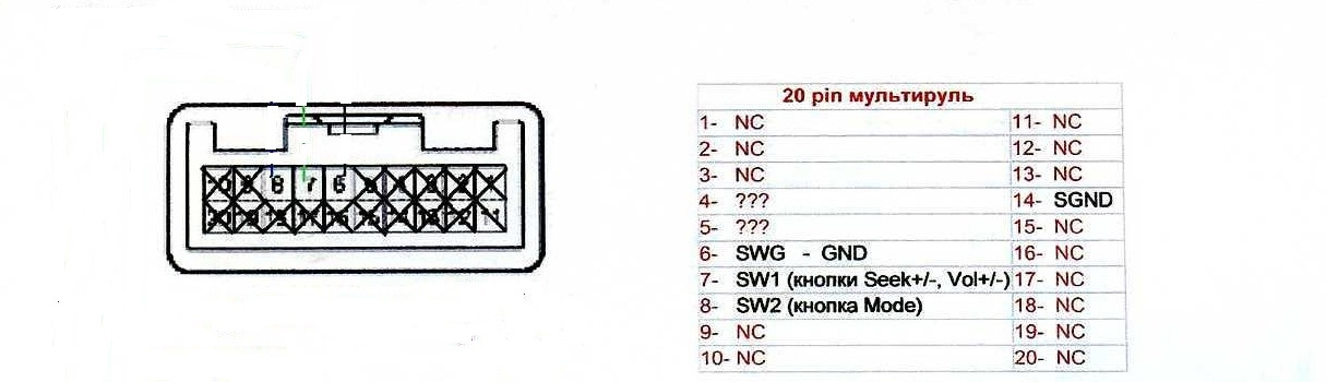 Схема автомагнитолы 7010в