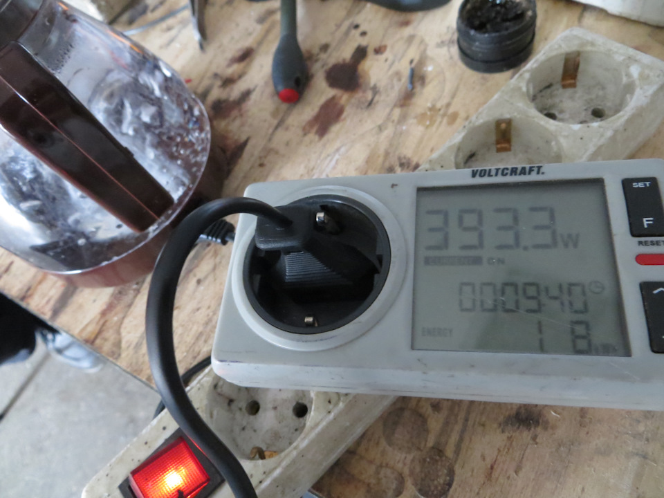 Как видно, потребляя около 400 Вт он нагревает 0,5 литра воды до кипения примерно за 10 -11 минут. — УАЗ Patriot