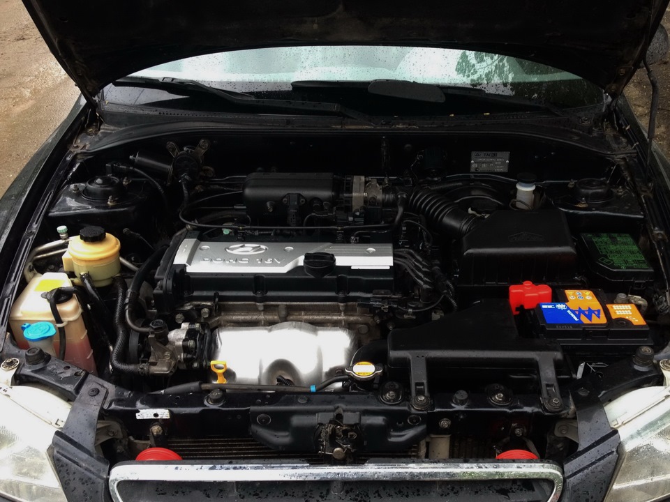 Первая мойка двигателя в этом сезоне — Hyundai Accent (2G), 1,5 л, 2007 ...