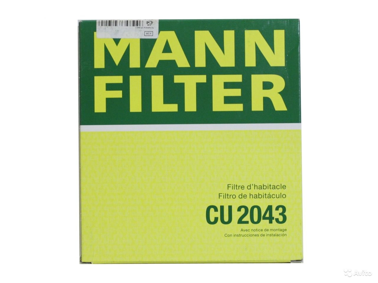 Купить Фильтр Mann Filter Cu1919