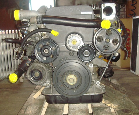 Assembled the motor - Toyota Cresta 25 L 1984