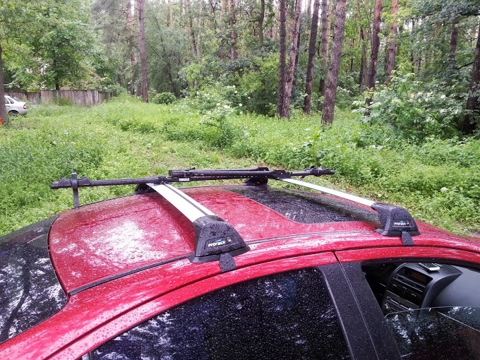 Как снять дуги багажника багажник на крышу Prorack Whispbar S-Wing - Mitsubishi Galant (9G), 2,4 л, 2008 