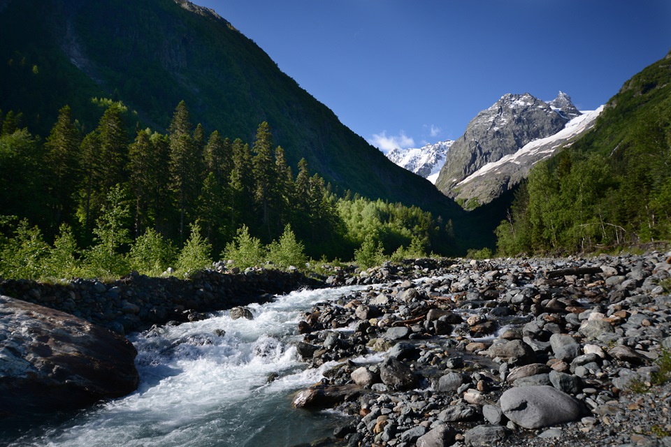 Река аманауз в домбае фото