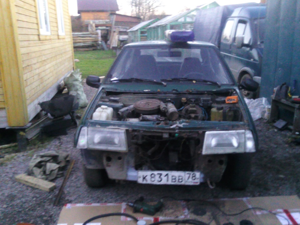 замена морды ваз 2114. ваз 2112 без бампера. переварка морды ваз 2114. сборка морды ваз 2114.