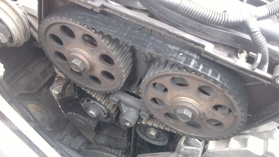 Замена ГРМ помпы и термоэлемента — Lada Приора универсал, 1,6 л, 2012 ...