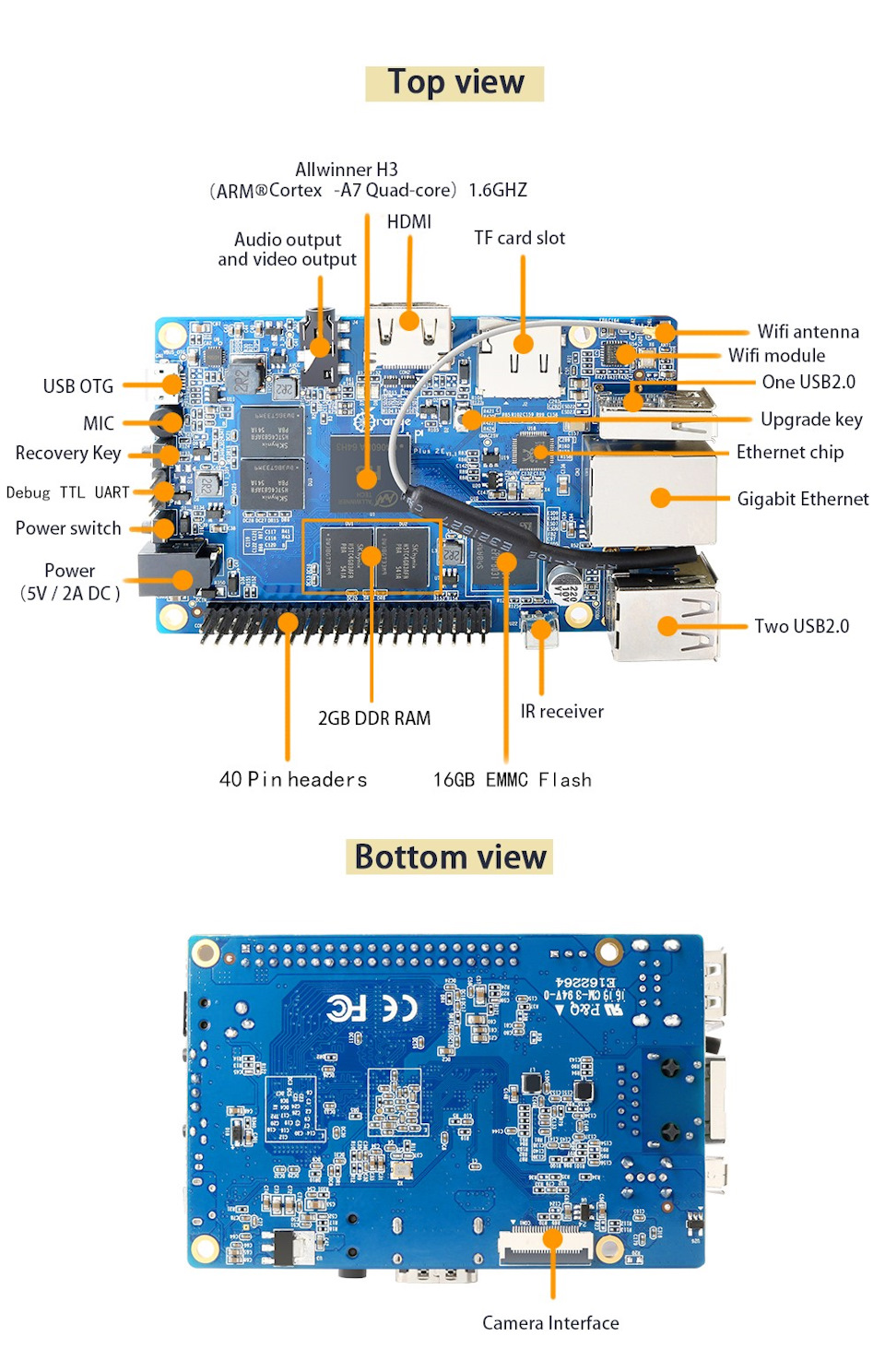 Закрытый корпус для Orange Pi 5 Plus с вентилятором – купить за 1