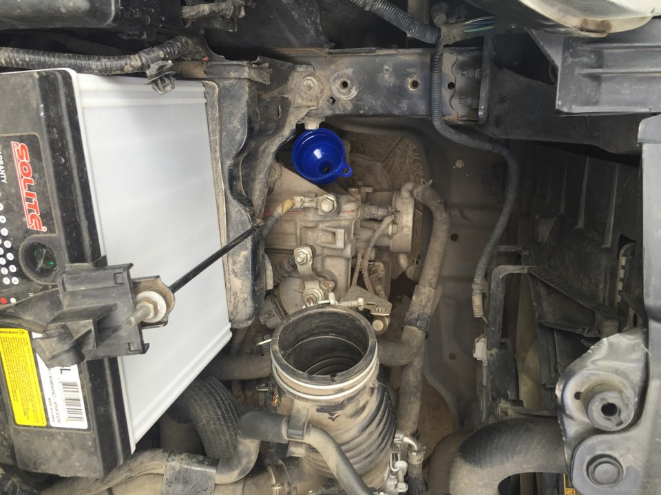 Обработал коробку, двигатель SUPROTEC ; промыл дроссельную заслонку ...