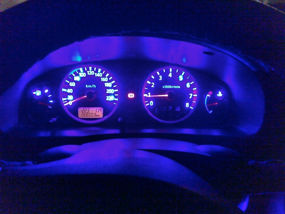 Вставка диодной ленты в приборную панель — DRIVE2