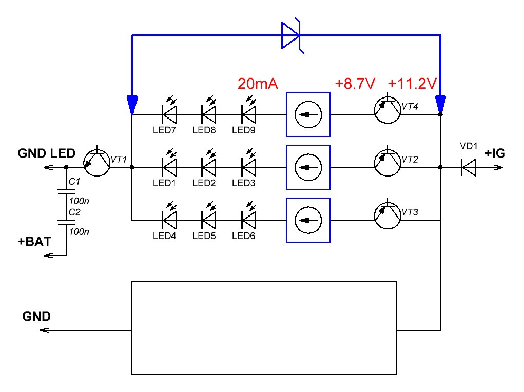 Rc n2led1 схема