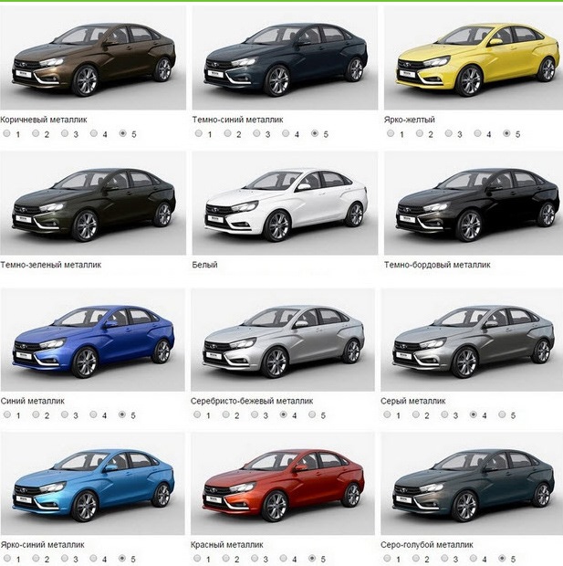 АвтоВАЗ предлагает выбрать цвета для Lada Vesta — DRIVE2