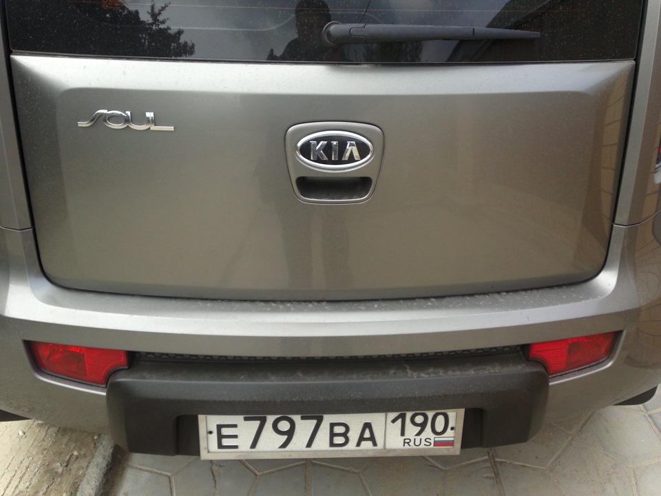 Защитная плёнка на бампер — KIA Soul (1G), 1,6 л, 2009 года ...