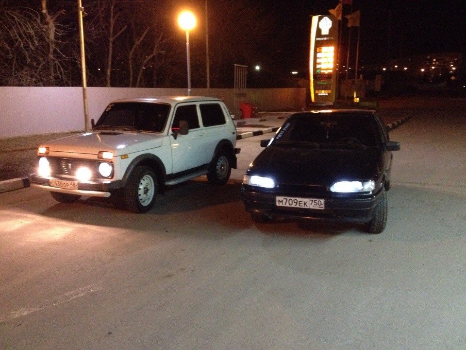 Не много вечерних фотографий. — Lada 4x4 3D, 1,7 л, 2003 года ...