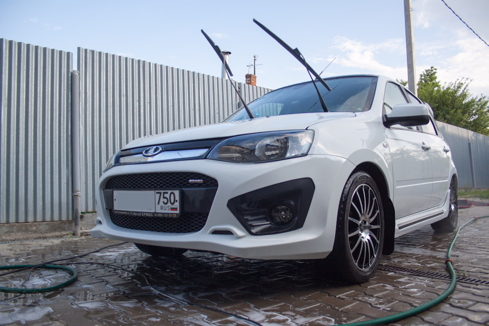 Помылись и по фоткались — Lada Калина Спорт (2G), 1,6 л, 2015 года ...
