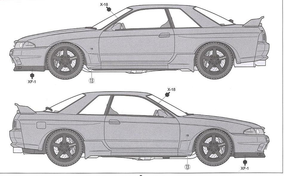 Чертеж nissan skyline r32