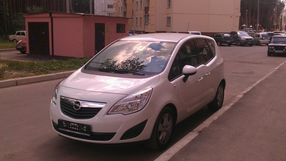 Диоды в дальний свет за 3000 рублей — Opel Meriva (B), 1,4 л, 2013 года ...