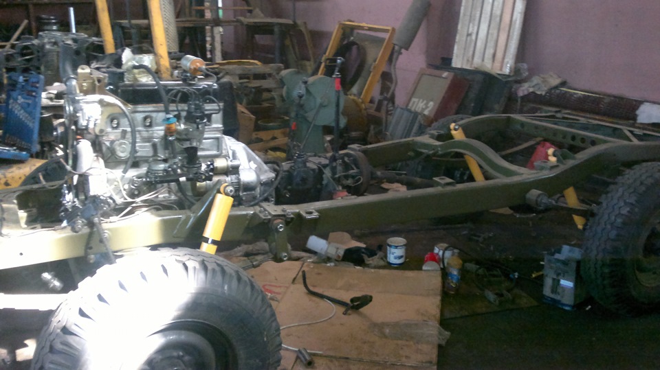 Двигатель, рама. — УАЗ 469, 3 л, 1995 года | своими руками | DRIVE2