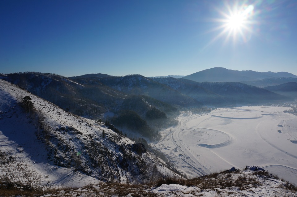 Горно Алтайск зима