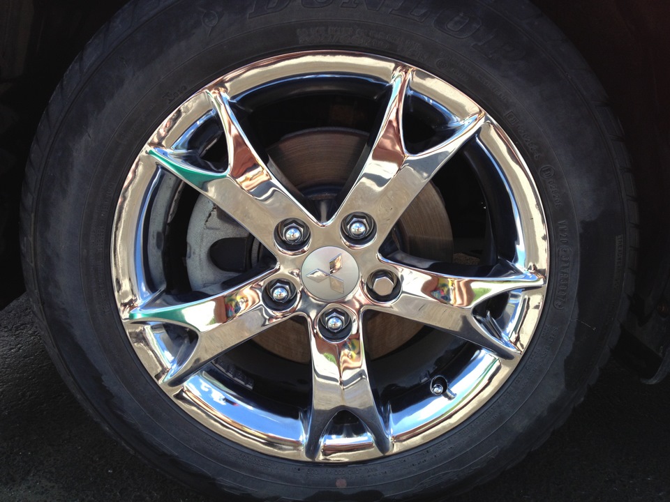 9 Полировка диска — Mitsubishi Lancer X, 2 л, 2007 года | колёсные ...