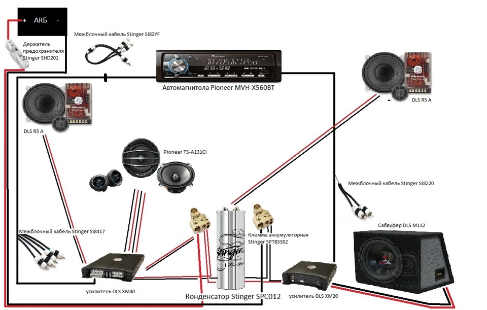 Pioneer mvh 280fd схема