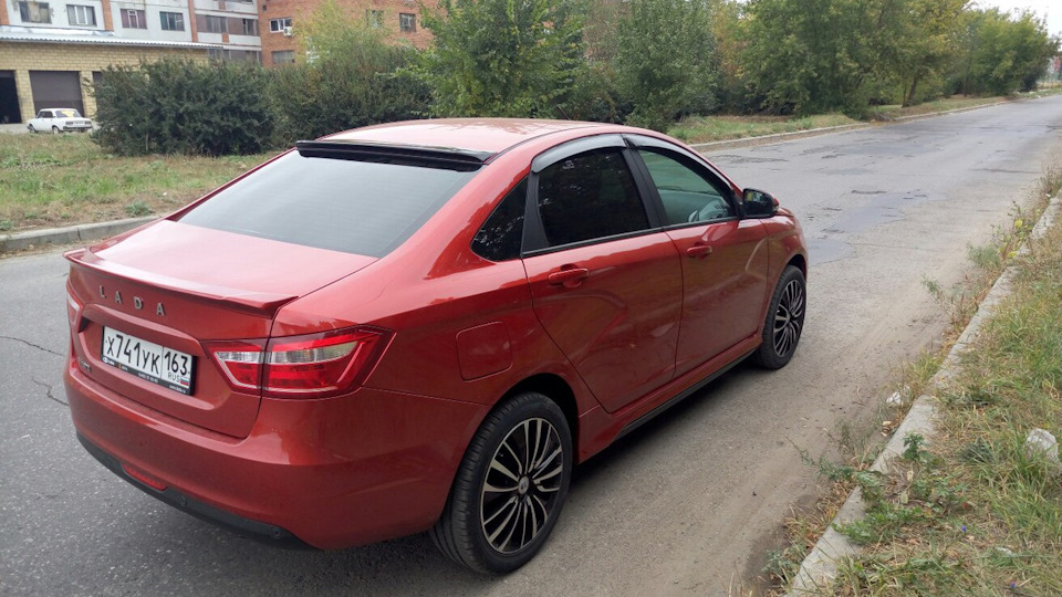 Заказал спойлеры и пороги — Lada Vesta (1G), 1,6 л, 2017 года | тюнинг ...