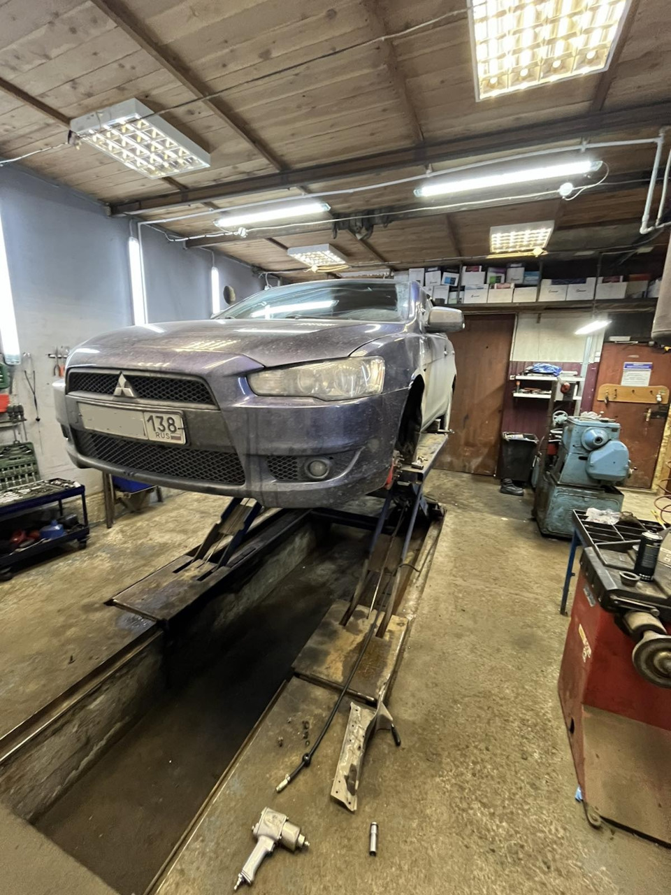 23. Щелчки, кривая ступица, плановое ТО — Mitsubishi Lancer X, 1,8 л ...