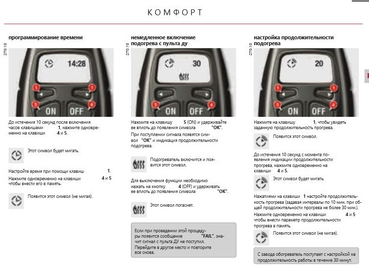 Citroen c5 не работает webasto