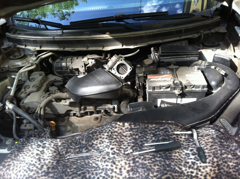 Как я решил заслонку промыть — Nissan X-Trail II (t31), 2,5 л, 2008 ...