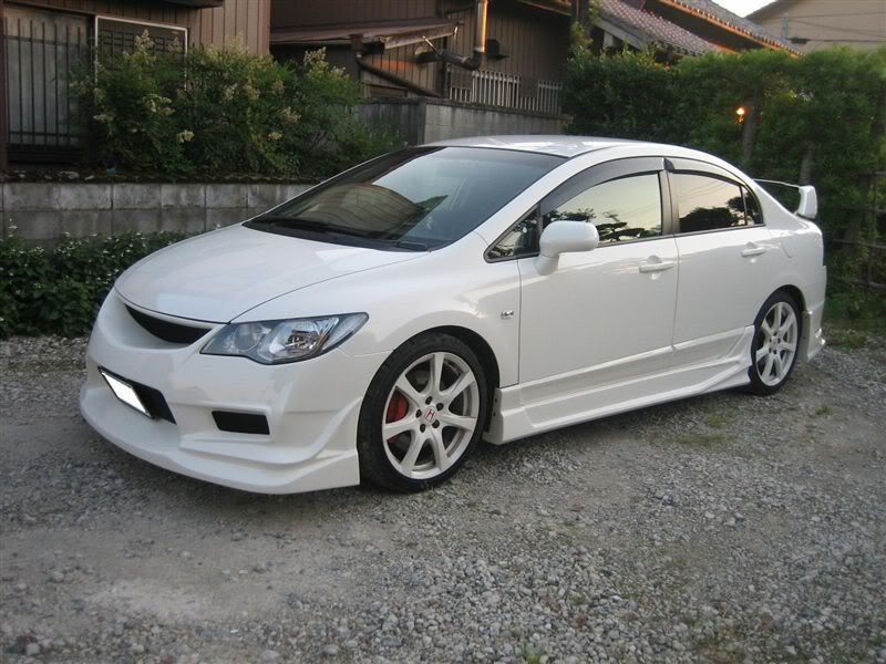 Honda Civic 8 Mugen Р±РµР»С‹Р№