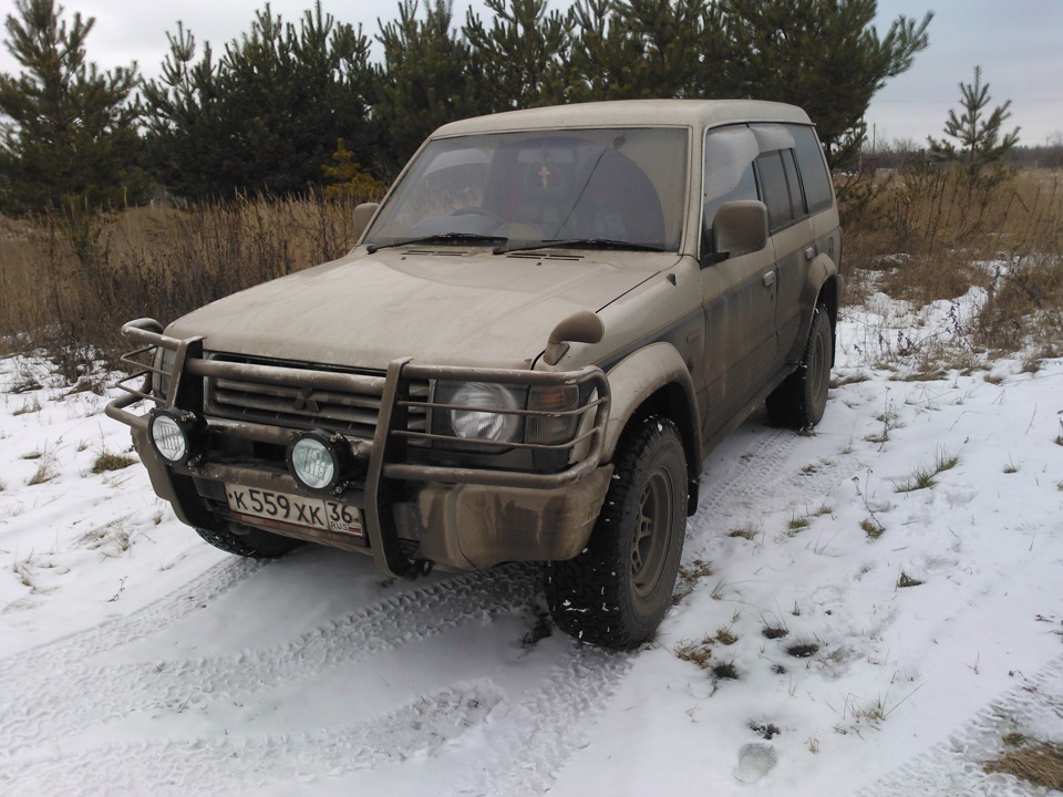 Доп. дальний свет — Mitsubishi Pajero (2G), 2,5 л, 1993 года | тюнинг ...