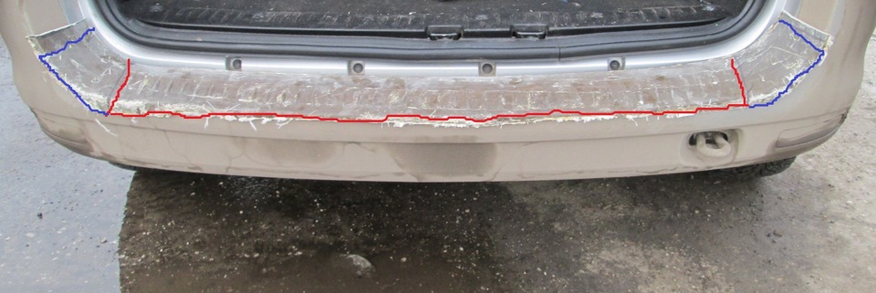 Накладку на задний бампер. Короткую или длиную? — Lada Ларгус, 1,6 л ...