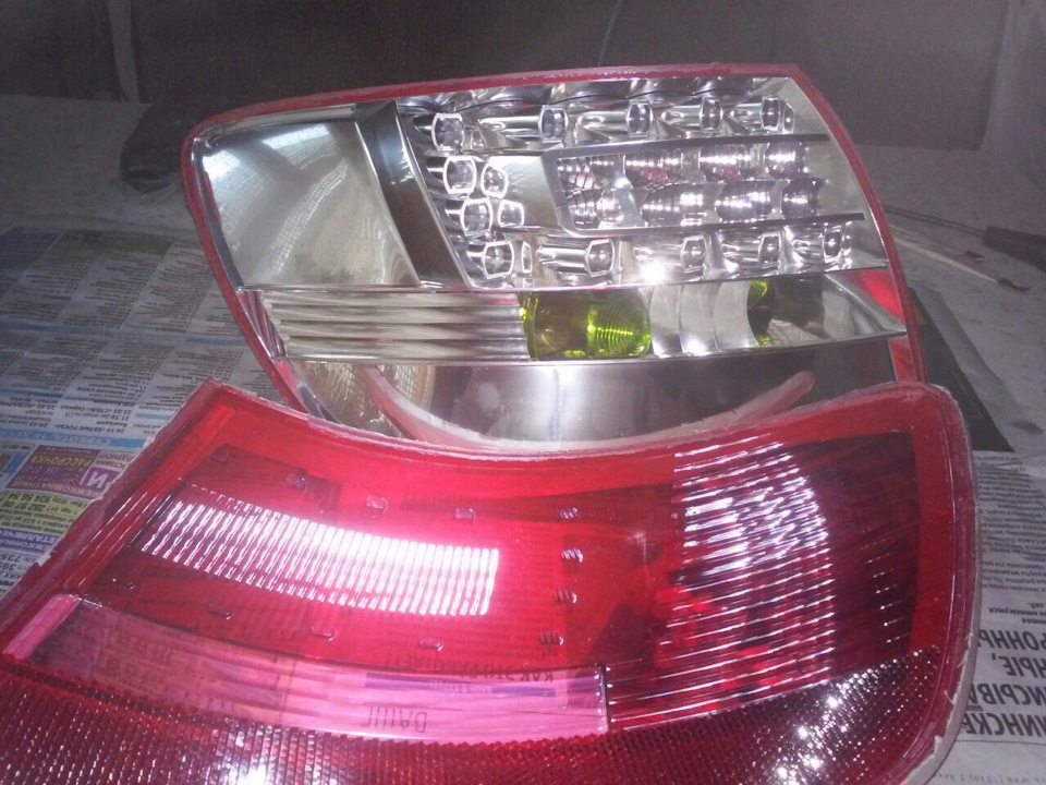 Ремонт задних фар Audi Allroad, A6 — Audi Q7 (1G), 3,6 л, 2007 года ...