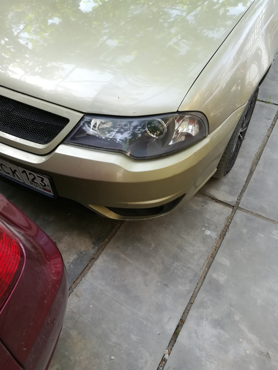 Отполировал фары стали как новые — Daewoo Nexia (N150), 1,6 л, 2008 ...