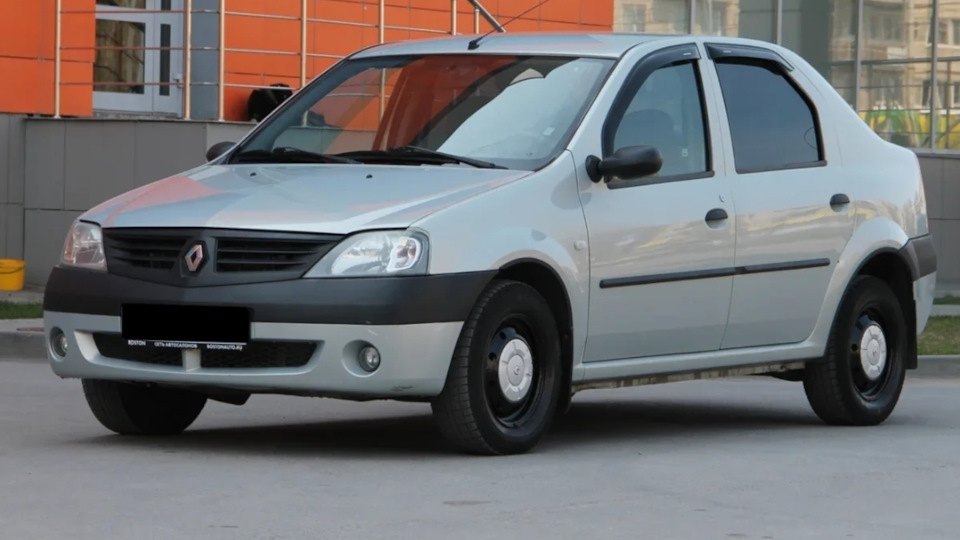 Рено логан серый фото Renault Logan (1G) 1.6 бензиновый 2009 на DRIVE2