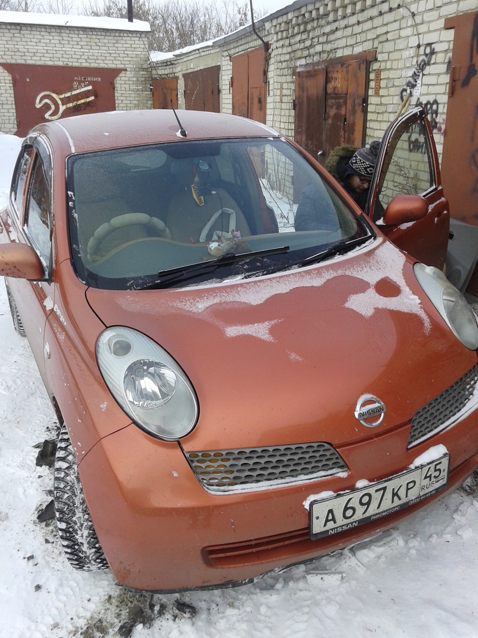 Nissan March k12 свап