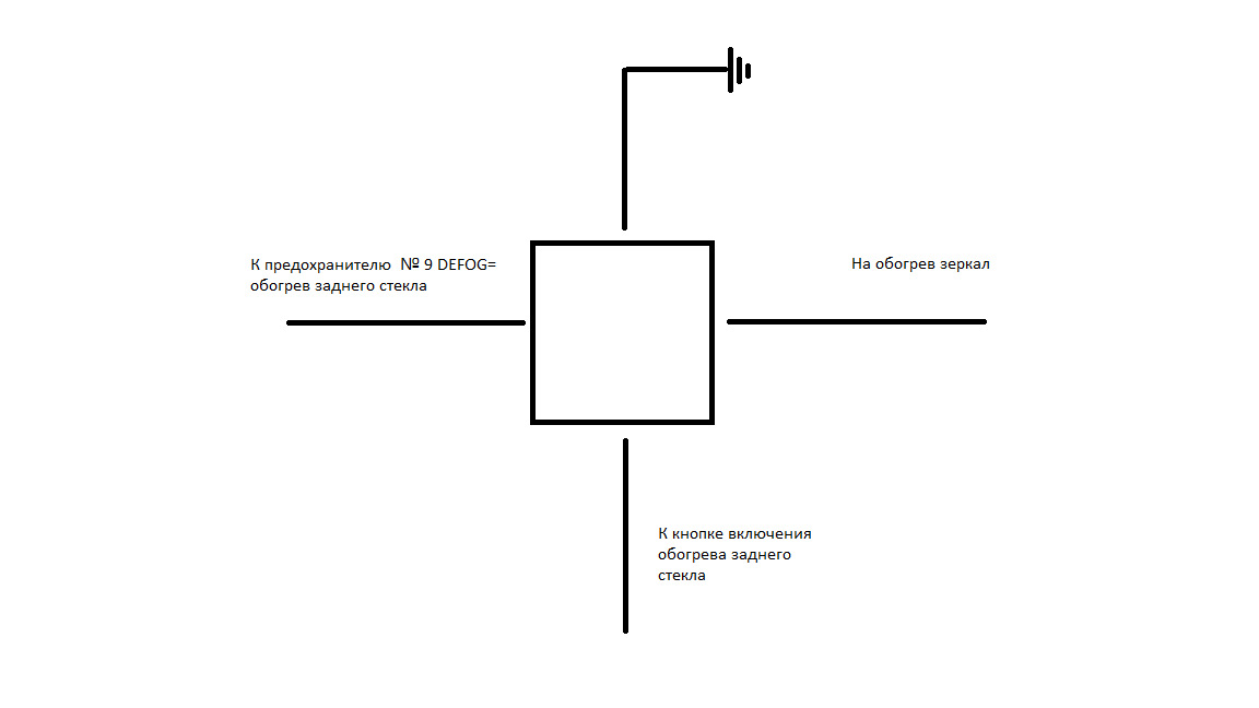 Схема обогрева заднего стекла ваз 2110