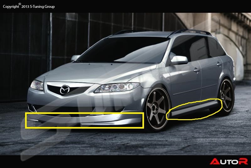 Помогите найти пороги и юбки для МАЗДА 6 дорестайл! — Mazda 6 (1G) GG ...