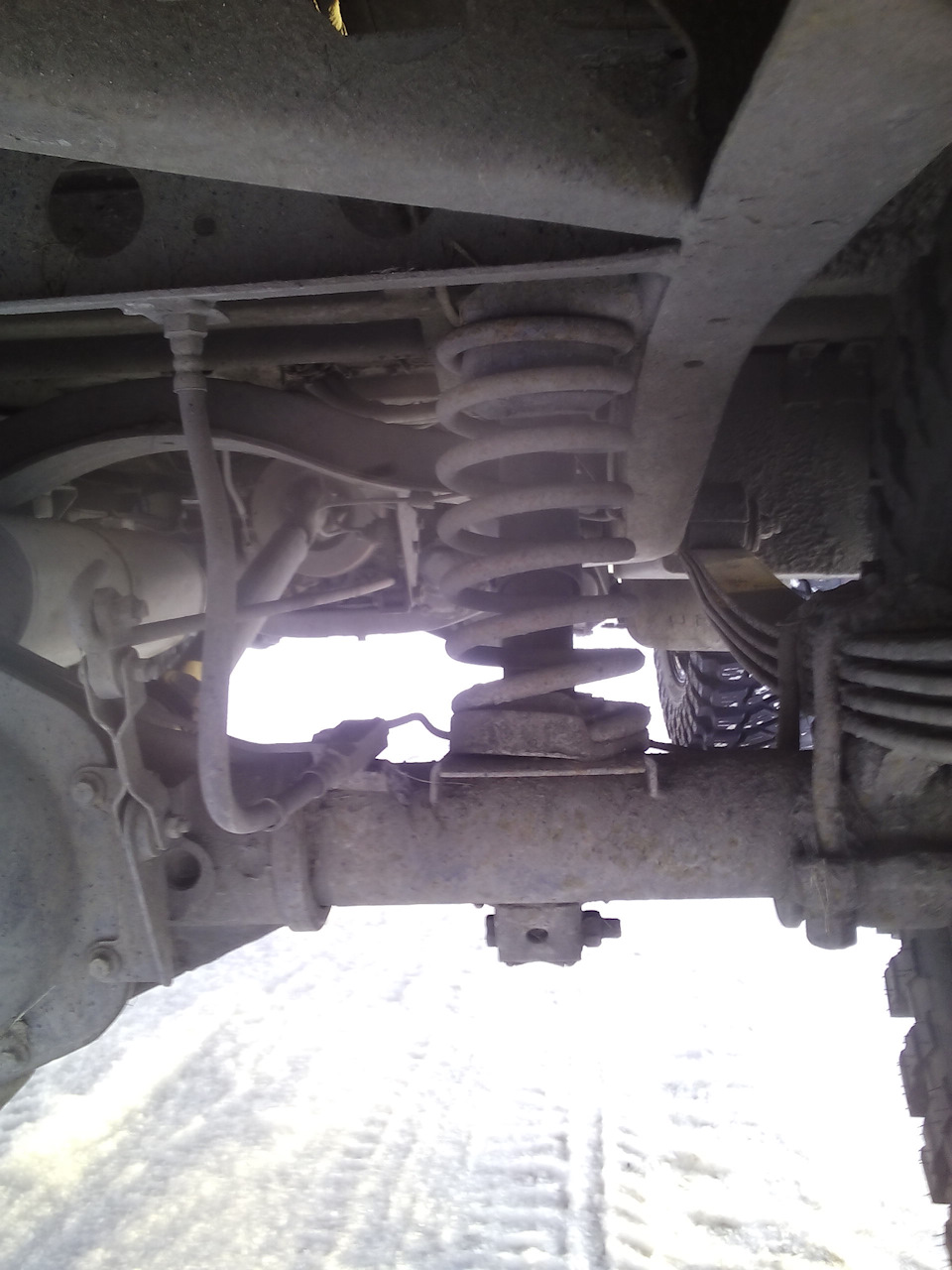 лифт задней подвески пружинами от эскудо — УАЗ 315195 Hunter, 2,7 л ...