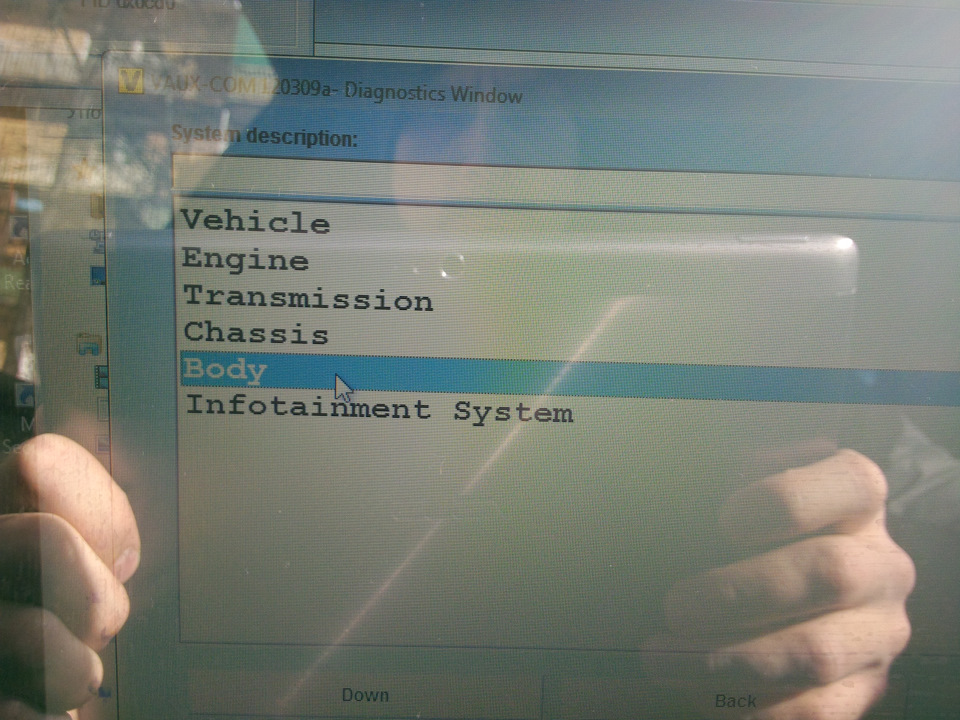 Выбираем вкладку Body (кузов) — Opel Astra H