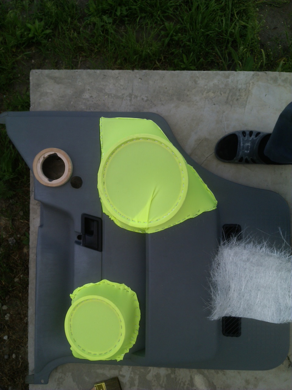 начал делать подиумы — Volkswagen Transporter T4, 1,9 л, 1993 года ...