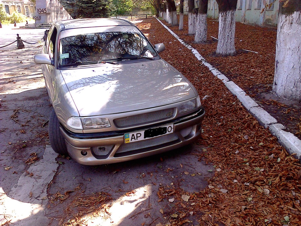 бампер покраска и установка — Opel Astra F, 1,7 л, 1996 года | тюнинг ...
