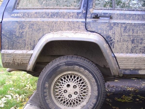 Первый, колхозный лифт — Jeep Cherokee (XJ), 4 л, 1993 года | тюнинг ...