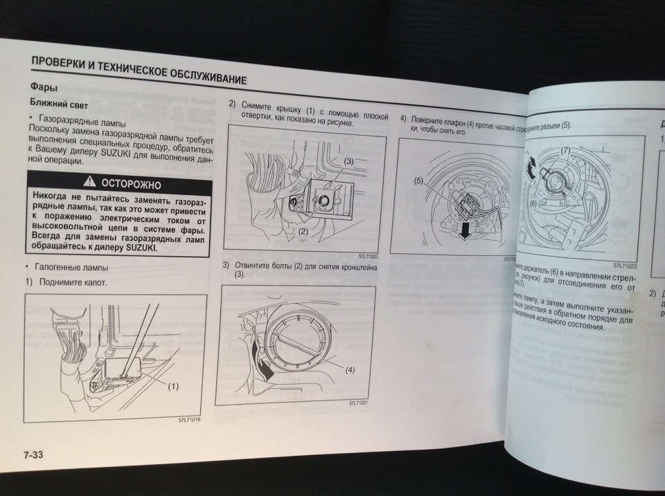 Как правильно поменять лампы ближнего света на сузуки кизаши