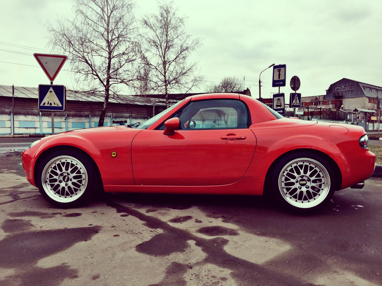 15 BBS на месте — Mazda MX-5/Miata (NC), 2 л, 2008 года | колёсные диски |  DRIVE2