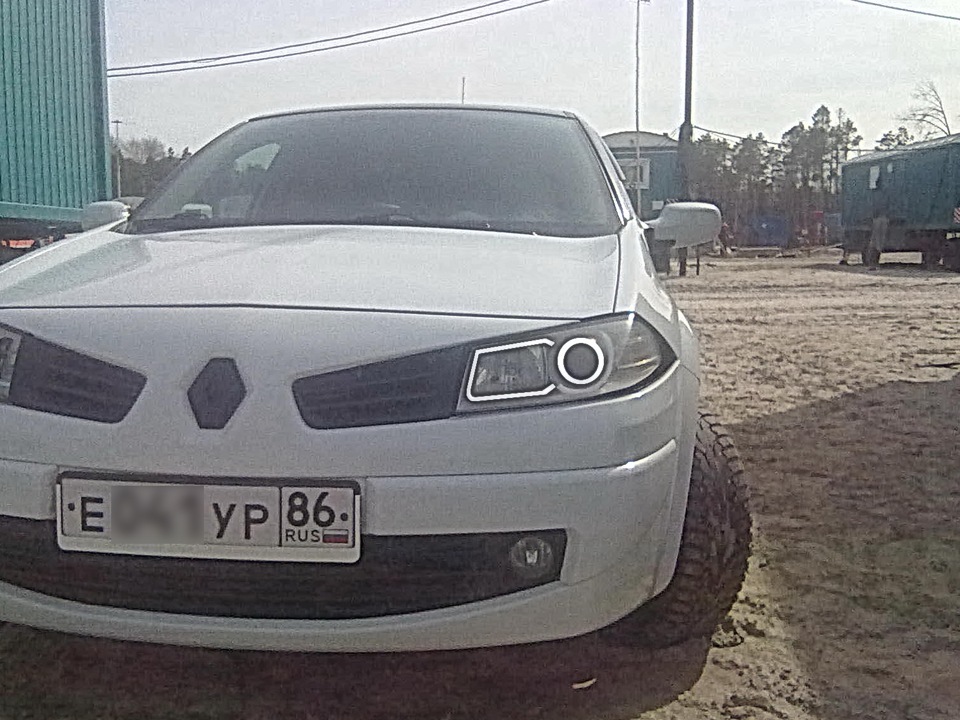 Ангельские глазки на Renault Megane 2